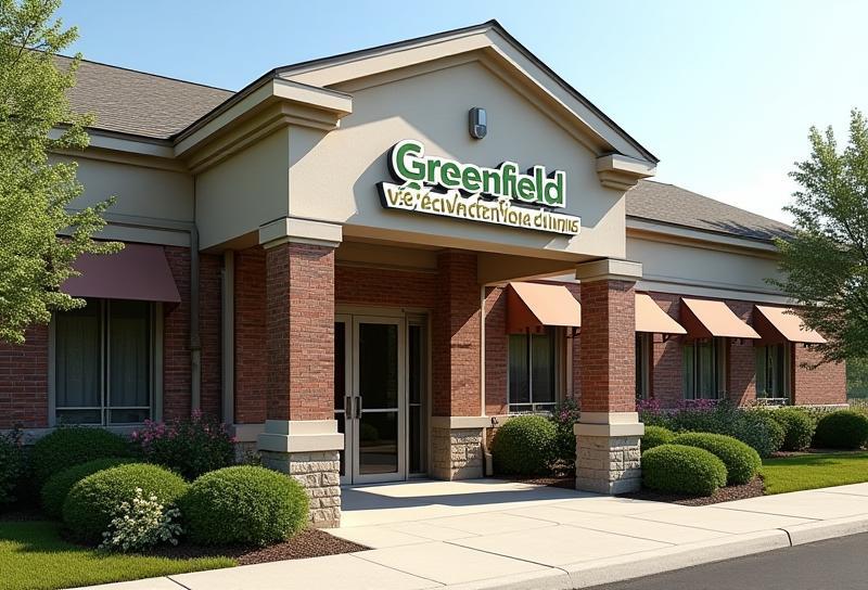 Greenfield Clinic exterior with signage